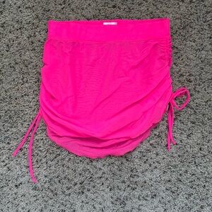 Five dancewear hot pink sheer cinch skirt
